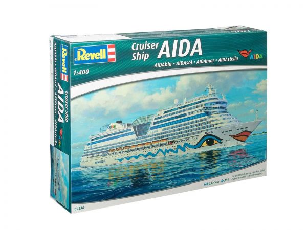 Revell 05230 1:400 Cruiser Ship AIDAblu, AIDAsol, AIDAmar, AIDAstella