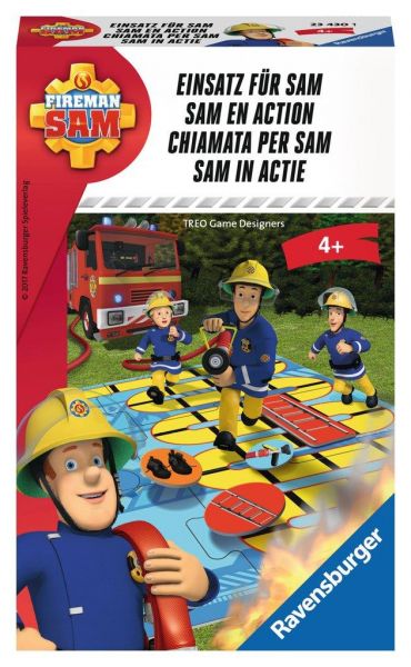 Ravensburger 23430 Feuerwehrmann Sam: Einsatz für Sam - Mitbringspiel