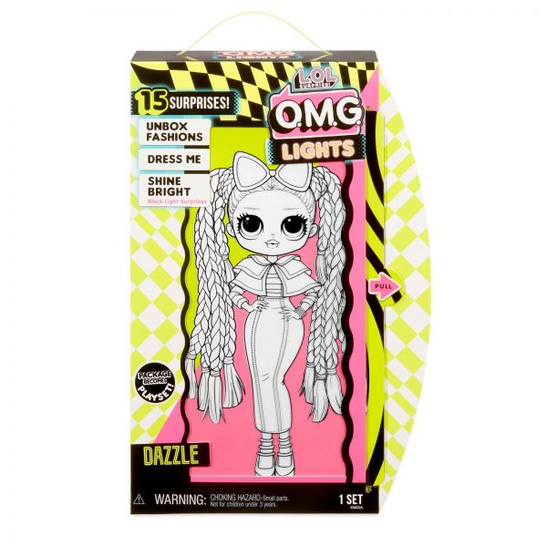 MGA Entertainment 565185E7C L.O.L. Surprise OMG Doll Lights Series- Dazzle