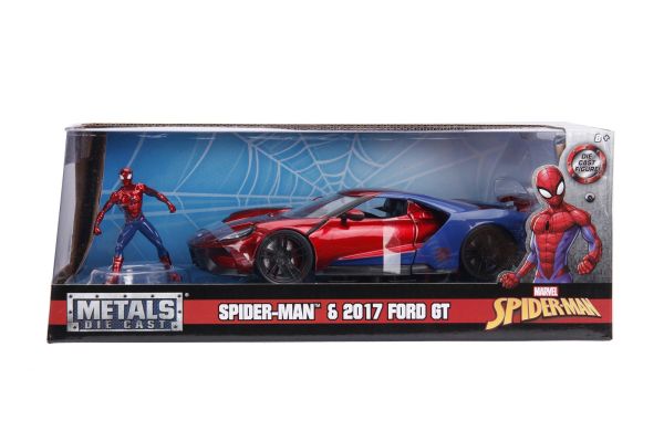 Jada Toys 253225002 1:24 Marvel Spiderman 2017 Ford GT