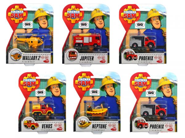Dickie Toys 203091000 Feuerwehrmann Sam Single Pack, sortiert
