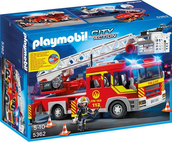 PLAYMOBIL® 5362 Feuerwehr-Leiterfahrzeug mit Licht und Sound