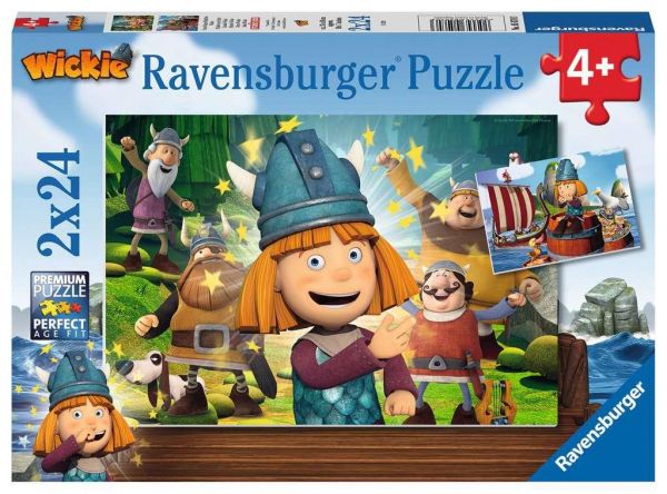 Ravensburger 05070 Ravensburger Kinderpuzzle - Wickie, Unser kluges Köpfchen Wickie