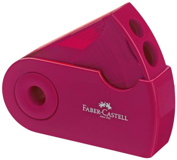 Faber-Castell 182701 Doppelspitzdose Sleeve, rot