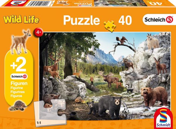 Schmidt Spiele 56239 Puzzle Die Tiere des Waldes, 40 Teile