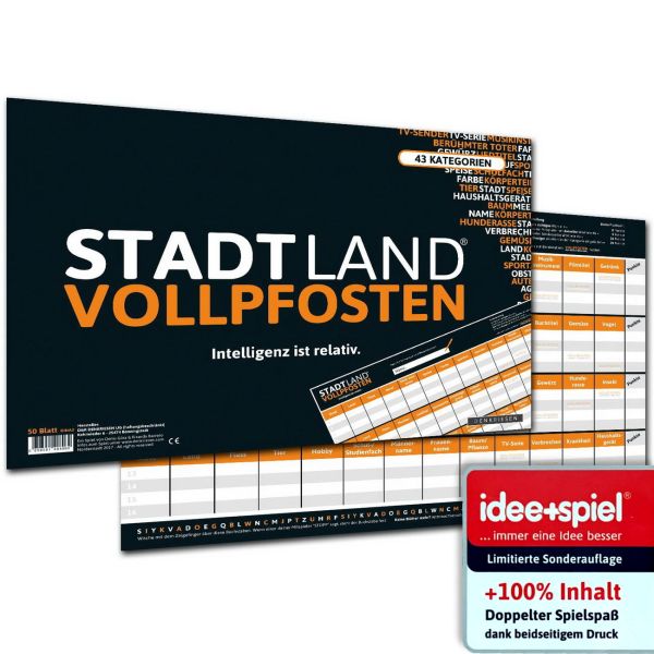 Stadt Land Vollpfosten - Classic Edition Sonderedition