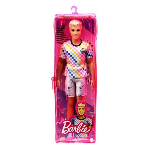 MATTEL GRB90 Barbie Ken Fashionistas Puppe Checkered Shirt