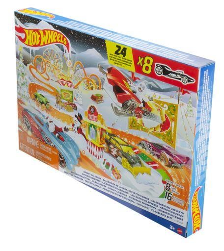 HOT WHEELS HCW15 1:64 Hot Wheels Kinder-Adventskalender 2022 inkl. 8 Spielzeug-Autos