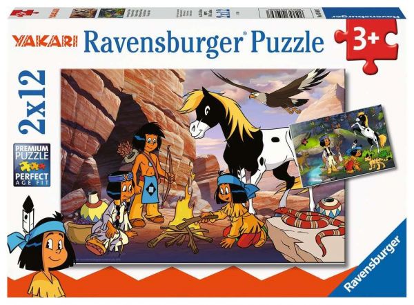 Ravensburger 05069 Ravensburger Kinderpuzzle - Yakari, Unterwegs mit Yakari