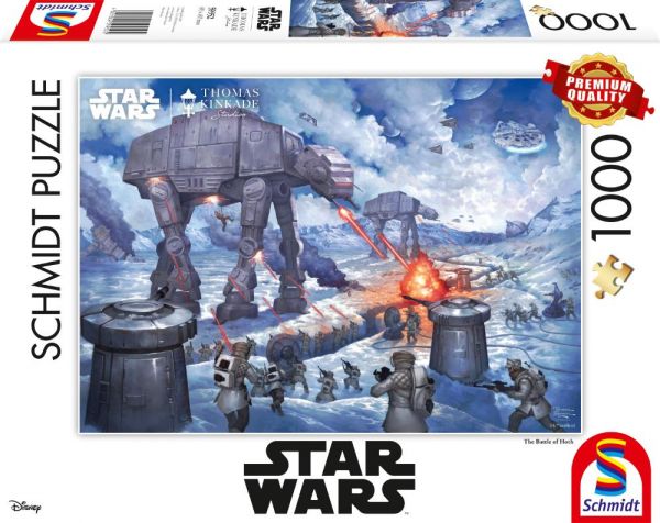 Schmidt Spiele 59952 Puzzle 1000 Teile Lucas Film, Star Wars Die Schlacht von Hoth