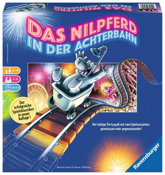 Ravensburger 26772 Das Nilpferd in der Achterbahn - zum 30-jährigen Jubiläum in einer modernen Neufa