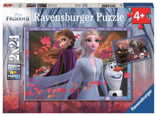 Ravensburger 05010 Kinderpuzzle - Frozen 2, Frostige Abenteuer