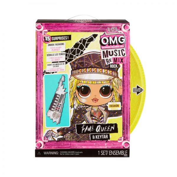 MGA Entertainment 577607EUC L.O.L. Surprise OMG Remix Rock-Fame Queen and Keytar