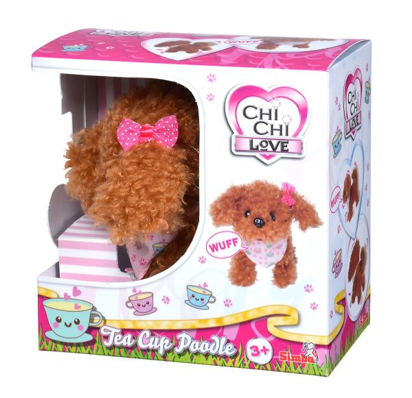 Simba 105890015 Chi Chi Love Tea Cup Poodle Puppy mit Soundeffekten