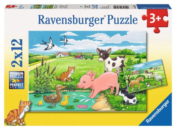 Ravensburger 07582 Puzzle Tierkinder auf dem Land