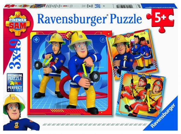 Ravensburger 05077 Ravensburger Kinderpuzzle - Feuerwehrmann Sam, Unser Held Sam