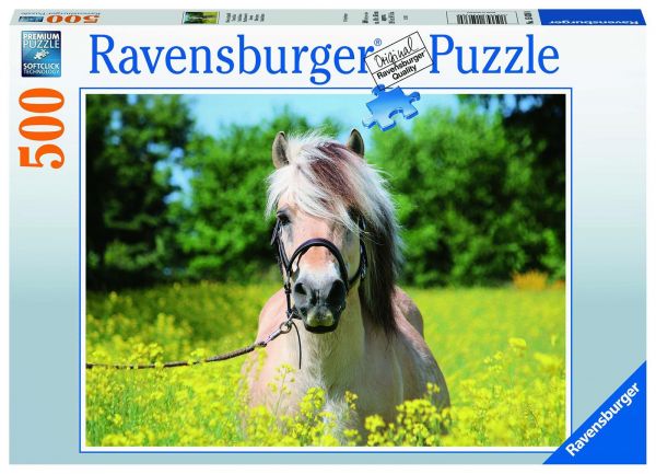 Ravensburger 15038 Ravensburger Puzzle - Pferd im Rapsfeld - 500 Teile