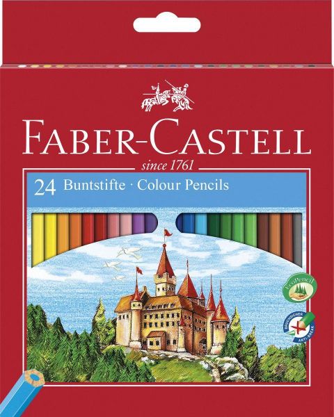Faber-Castell 111224 Buntstift Castle, 24 Stück