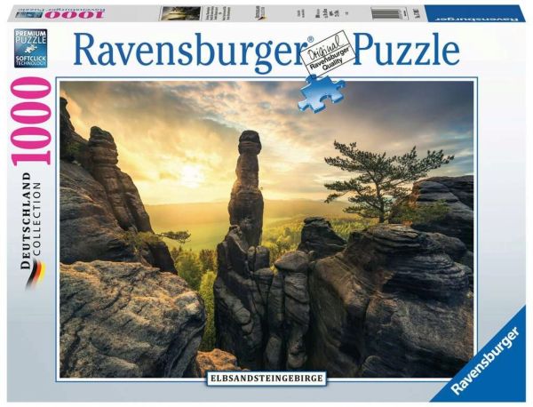 RAVENSBURGER 17093 Puzzle Erleuchtung Elbsandsteingebirge Deutschland Collection 1000 Teile Puzzle
