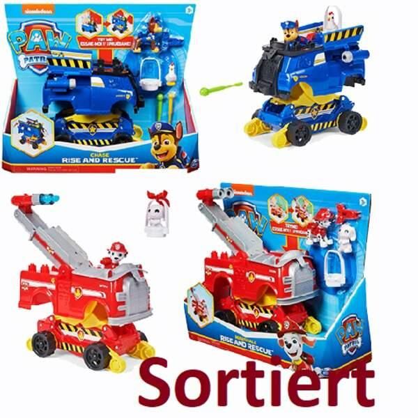 Spin Master 39982 Paw Patrol Rise N Rescue Feature Vehicle, sortiert