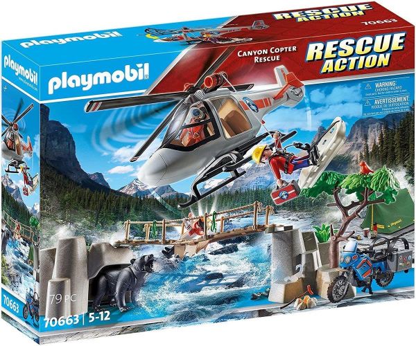 PLAYMOBIL® 70663 Rescue Action Hubschrauber Bergrettung (Fachhandelsexklusivartikel)