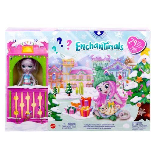 MATTEL HHC21 Enchantimals Weihnachtswunder-Adventskalender (mit Puppe)