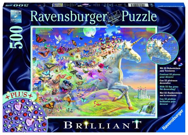 Ravensburger 15046 Ravensburger Puzzle - Schmetterlingseinhorn - 500 Teile