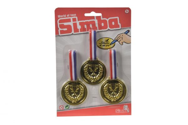 Simba 108612196 3 Medaillen zum Umhängen