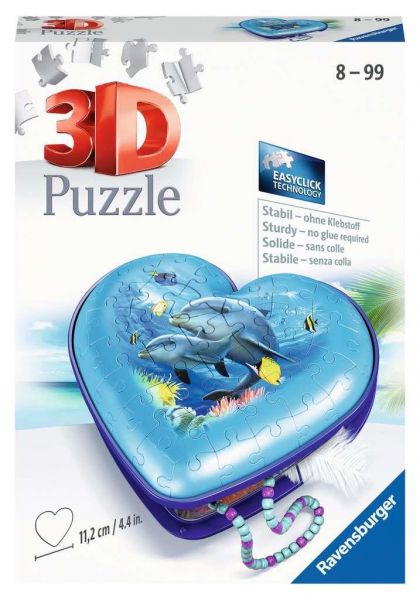 Ravensburger 11172 3D Puzzle Herz Unterwasserwelt