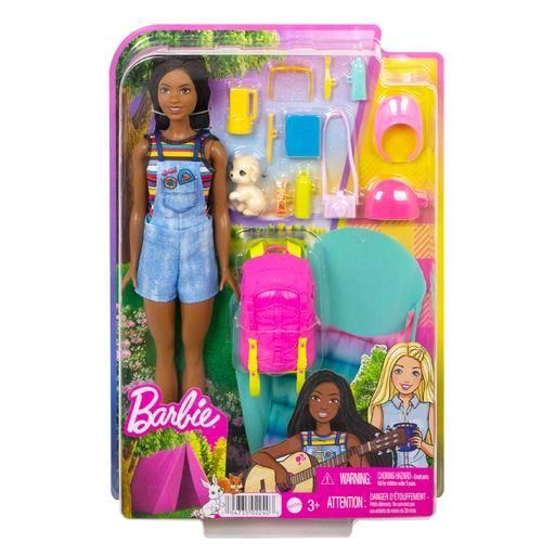 MATTEL HDF74 Barbie &quot;It takes two Camping&quot; Set inkl. Brooklyn Puppe, Hund &amp; Zubehör