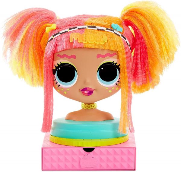 MGA Entertainment 565963E7C L.O.L. Surprise O.M.G. Styling Head Neonlicious