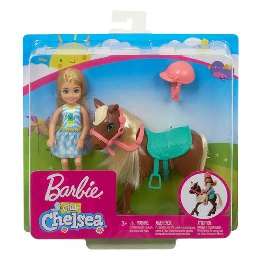 MATTEL GHV78 Barbie Chelsea Puppe &amp; Pony (blond)