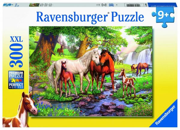 Ravensburger 12904 Ravensburger Kinderpuzzle - Wildpferde am Fluss