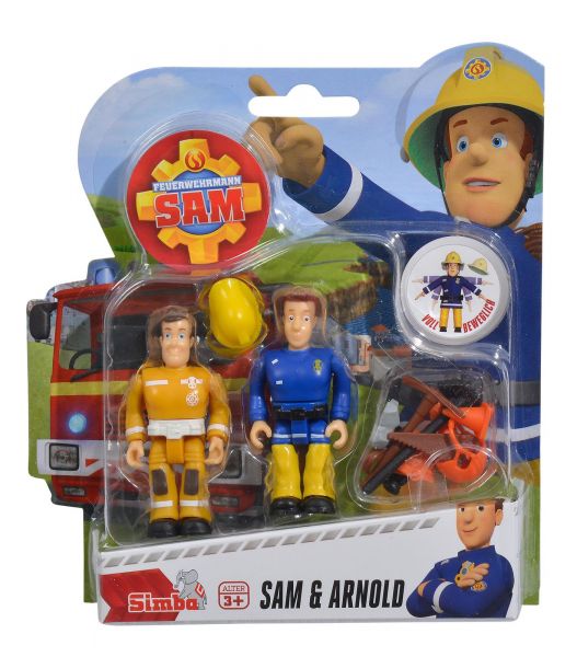 Simba 109251026 Feuerwehrmann Sam Figuren Doppelpack II, 4-sort.