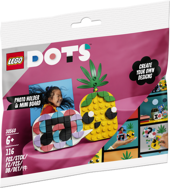 LEGO® DOTS™ 30560 Ananas Fotohalter &amp; Mini-Tafel