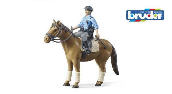 Bruder 62507 bworld Berittene Polizei, Pferd und Polizist