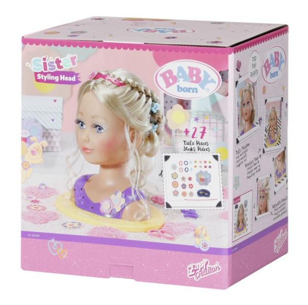 ZAPF 825990 BABY born Sister Styling Head