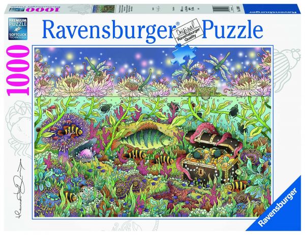 Ravensburger 15988 Ravensburger Puzzle - Dämmerung im Unterwasserreich - 1000 Teile