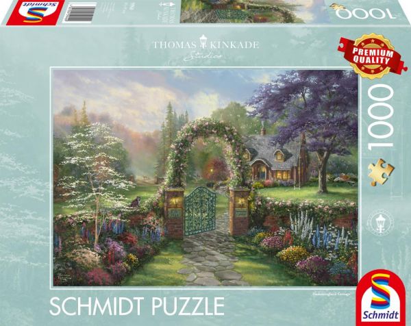 Schmidt Spiele 59940 Puzzle 1000 Teile Hummingbird Cottage