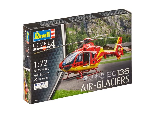 Revell 04986 1:72 Airbus Helicopters EC135 AIR-GLACIERS