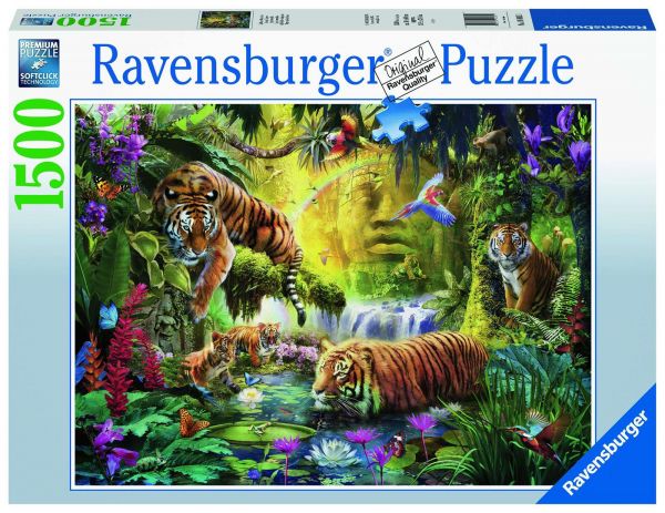 Ravensburger 16005 Ravensburger Puzzle - Idylle am Wasserloch - 1500 Teile