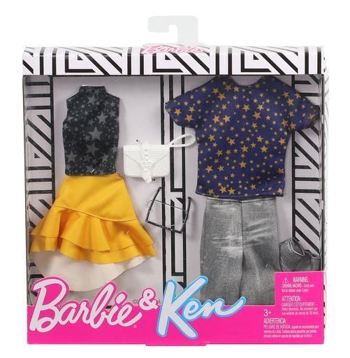 MATTEL GHX70 Barbie Fashions Barbie &amp; Ken Modeset (gelb)